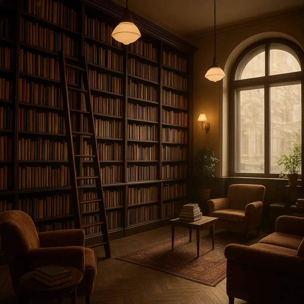 Gemütlicher Buchladen Innenraum